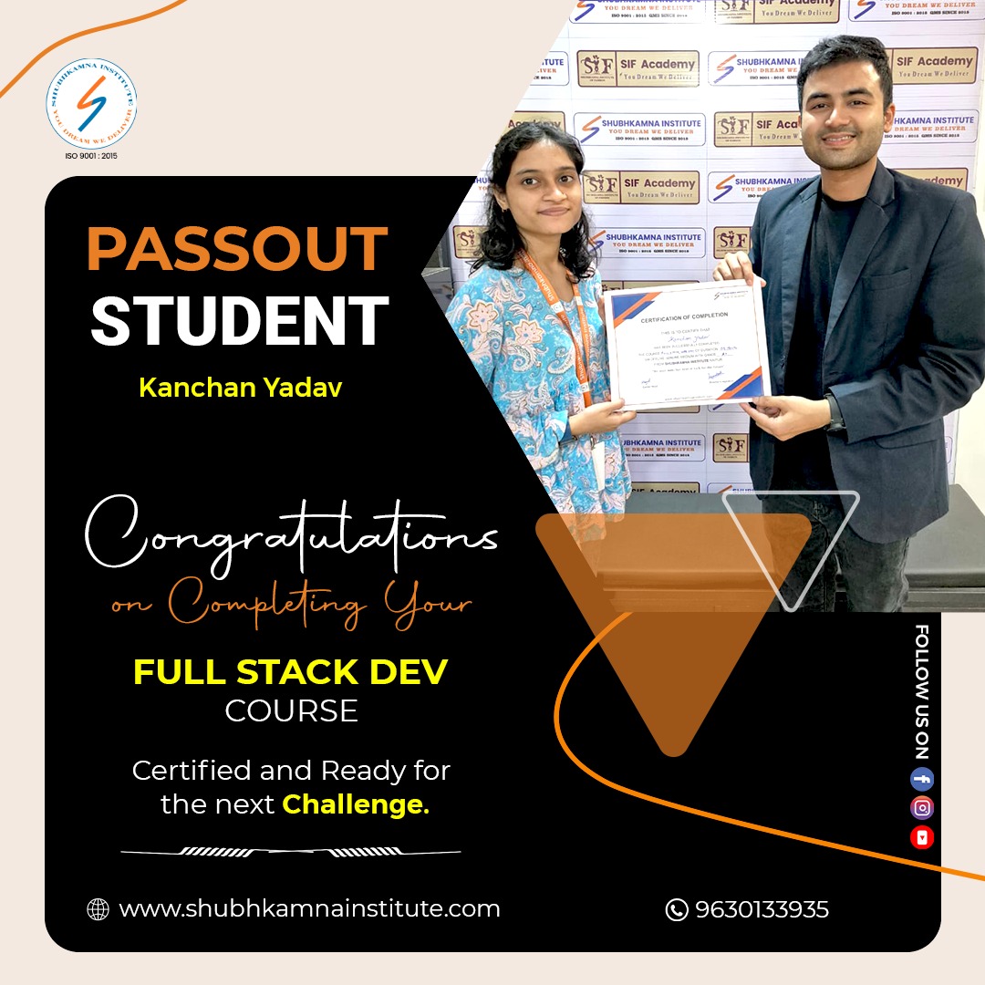 Web Development Certification Ceremony at Shubhkamna Institute